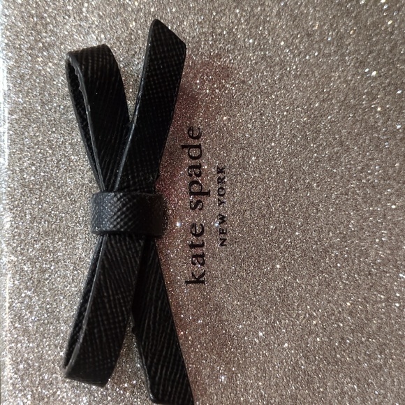 Kate Spade GUC Mavis Silver Taden Street Tote Shimmer Glitter Bag Purse CALLOUTS - Picture 3 of 16